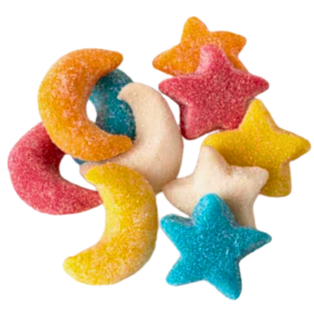 Gummy Glitter Sour Stars & Moons - Firdos Market feat. Candiholic