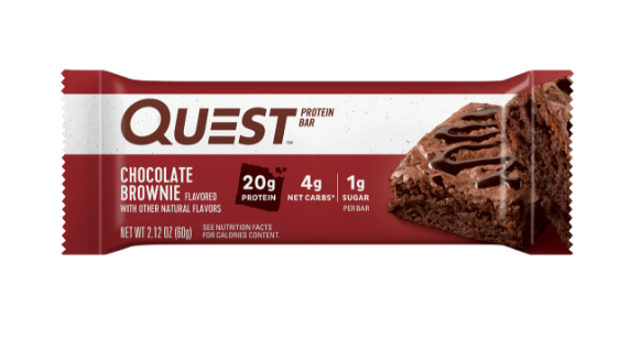 Quest Chocolate Brownie Protein Bar, Keto Snacks, High Protein,