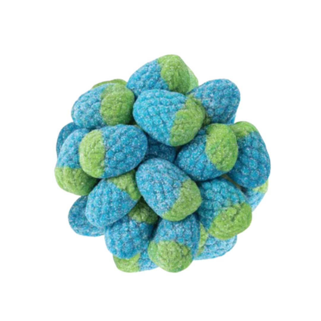 Sour Wild Raspberries blue and green