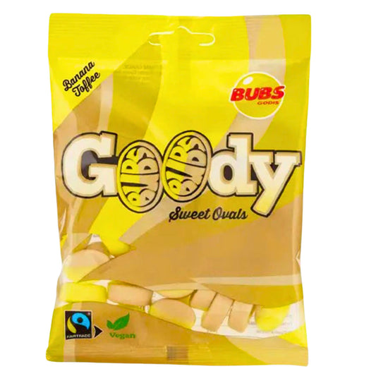 Goody Bubs Banana Toffee Skulls – Swedish Vegan Candy 90g | Candiholic