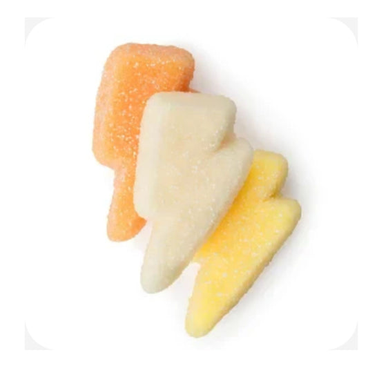 lightning bolt gummies, lightning gummy sour candy
