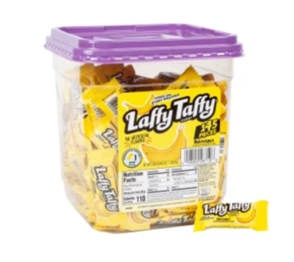 laffy taffy, banana flavor, banana candy