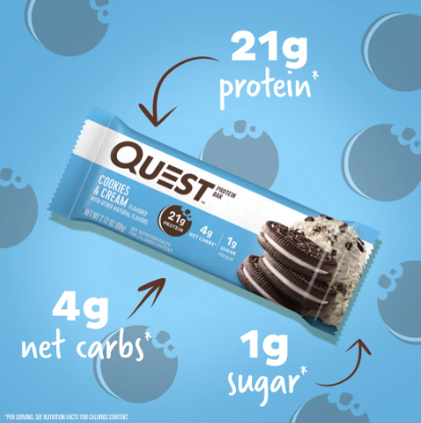 Quest protein high protein, low sugar, low carb snack